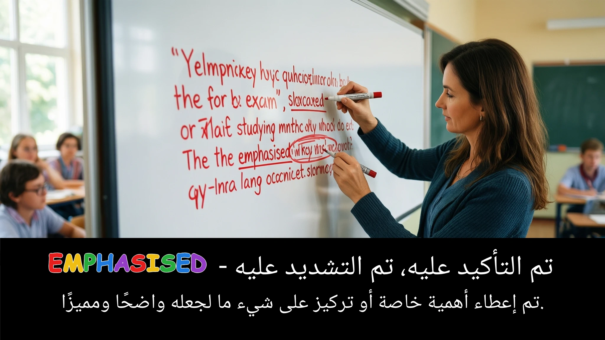 Arabic Illustration for emphasised